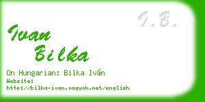 ivan bilka business card
